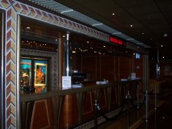 Carnival Conquest Artists Lobby picture Uploaded in 2016 Photo courtesy of Valerie Dudek. Carnival Conquest Artists Lobby picture