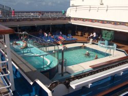 Carnival Conquest Sky Pool picture Uploaded in 2016 Photo courtesy of Valerie Dudek. Carnival Conquest Sky Pool picture