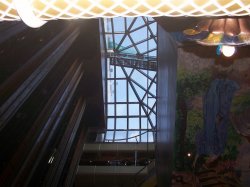 Carnival Conquest Artists Lobby picture Uploaded in 2016 Photo courtesy of Valerie Dudek. Carnival Conquest Artists Lobby picture