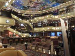 Carnival Conquest Artists Lobby picture Uploaded in 2017 Photo courtesy of Edwin Stafford. Carnival Conquest Artists Lobby picture