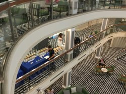 Pacific Dawn Atrium picture Uploaded in 2017 Photo courtesy of John Stevens. Pacific Dawn Atrium picture