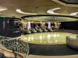 MSC Divina Black & White Lounge picture Uploaded in 2017 Photo courtesy of Debra Gavazzi. MSC Divina Black & White Lounge picture