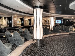 MSC Divina Black & White Lounge picture Uploaded in 2017 Photo courtesy of Debra Gavazzi. MSC Divina Black & White Lounge picture