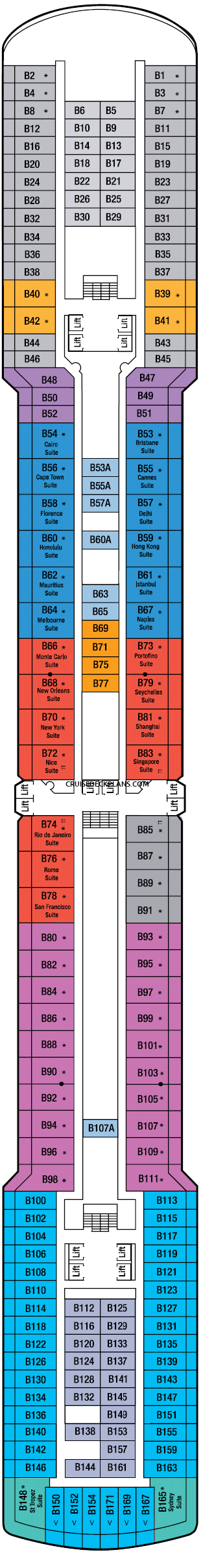 cruise ship arcadia deck plan