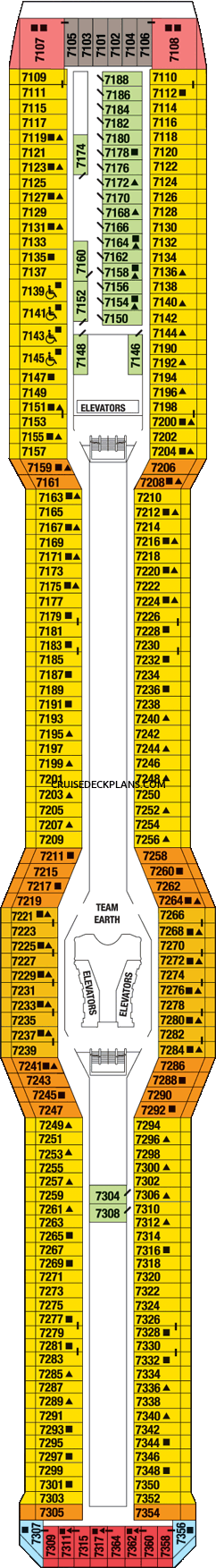 Celebrity Solstice Sunrise Deck Plan Tour