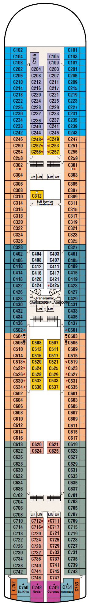 cruise ship crown princess deck plans