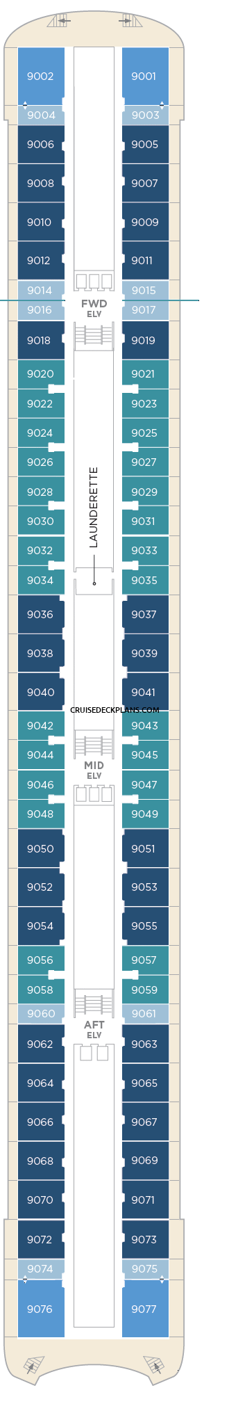 Crystal Symphony Deck Plans - Cabin Diagrams - Pictures