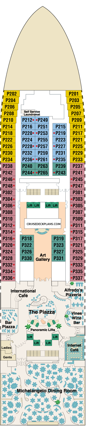 cruise deck plans grand princess