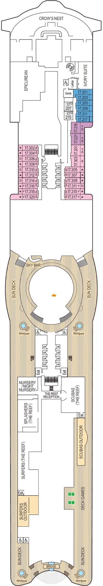 Iona 17 Deck 17 Plan Cruisedeckplans Iona 17 Deck 17 Plan Cruisedeckplans