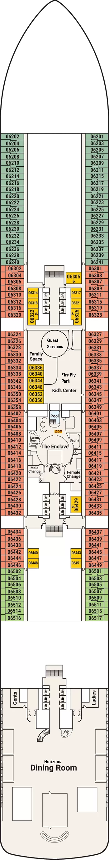Sun Princess Deck Plan