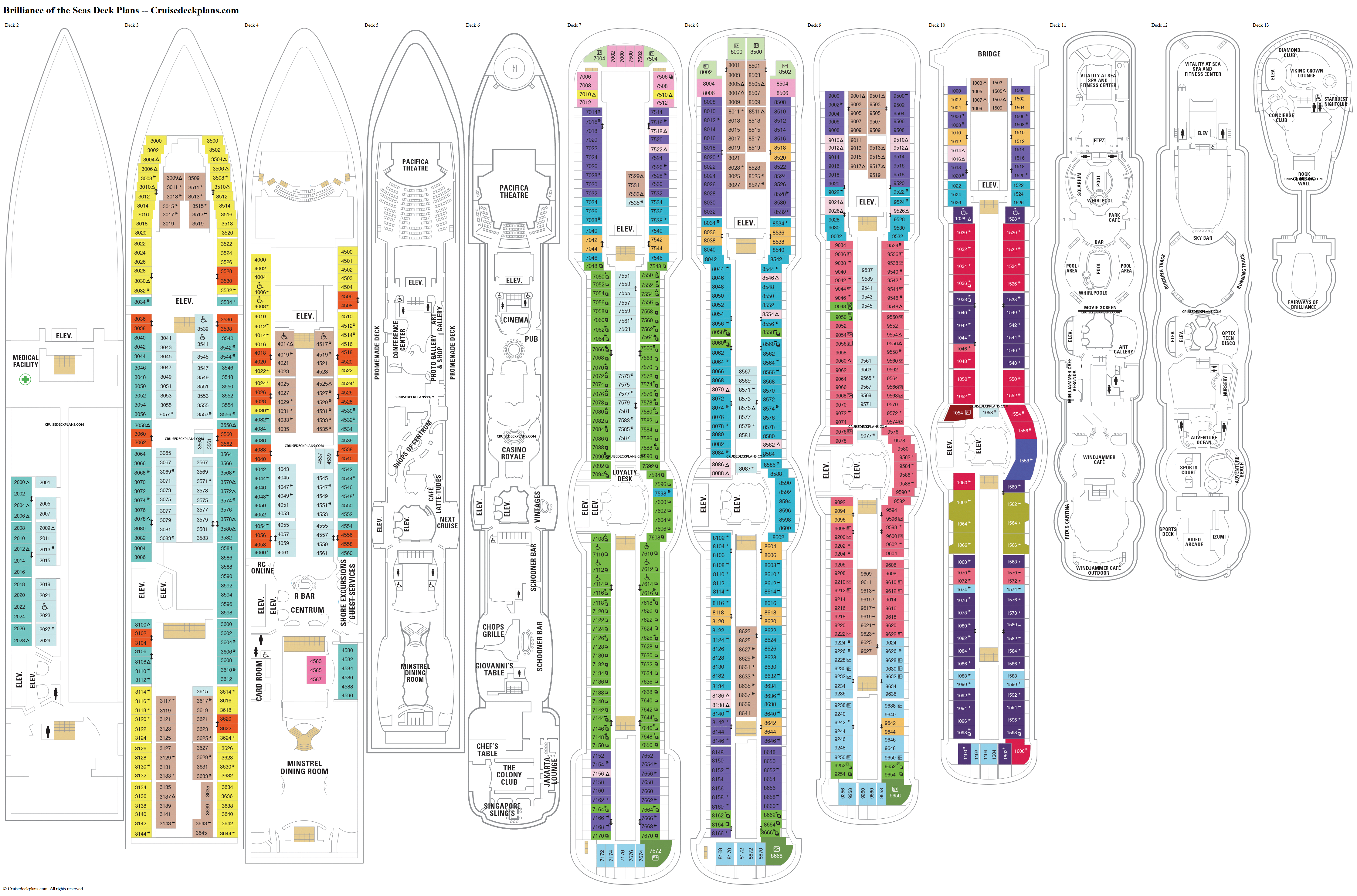 cruise deck plans.com