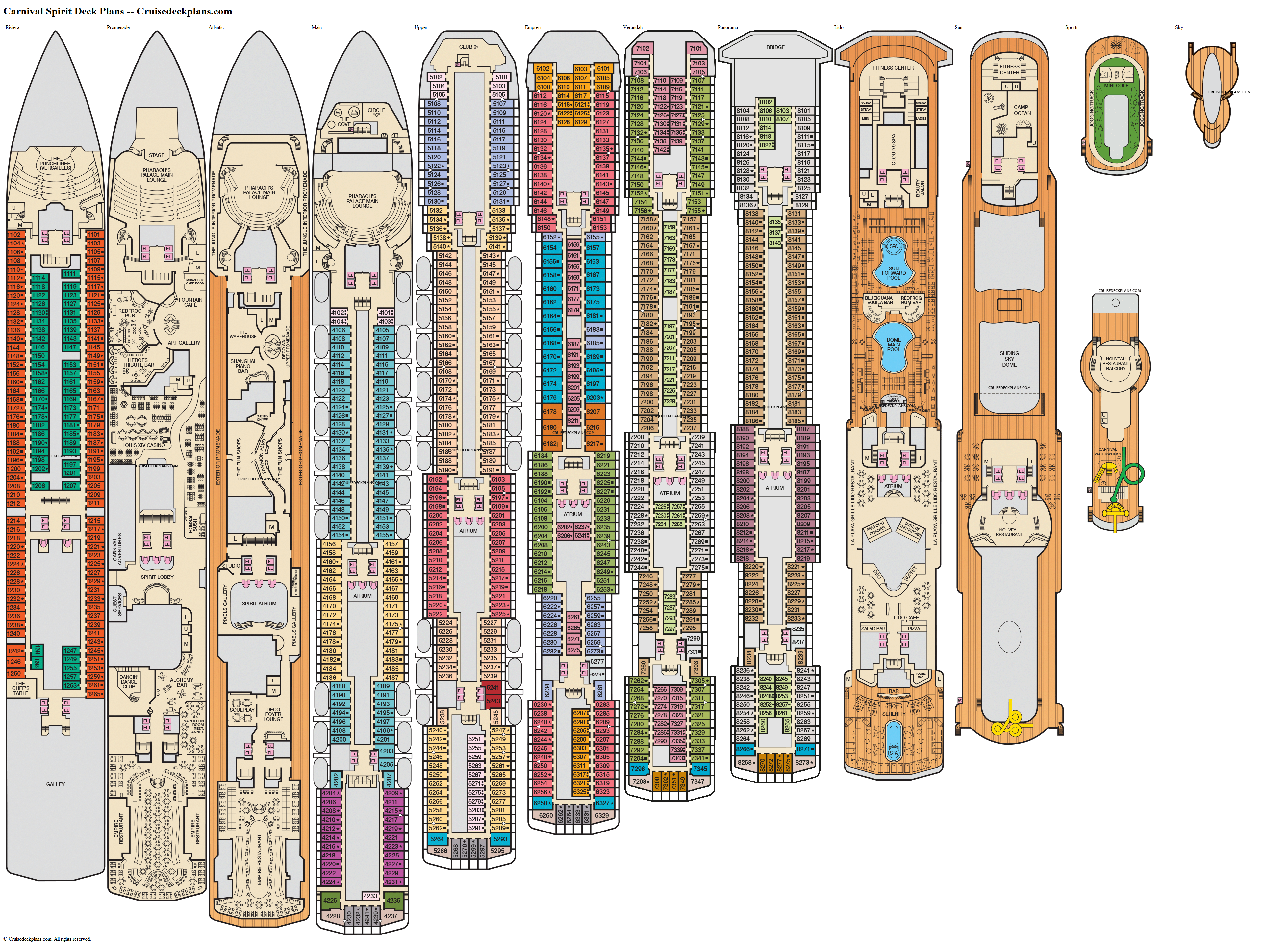 deck plans cruise