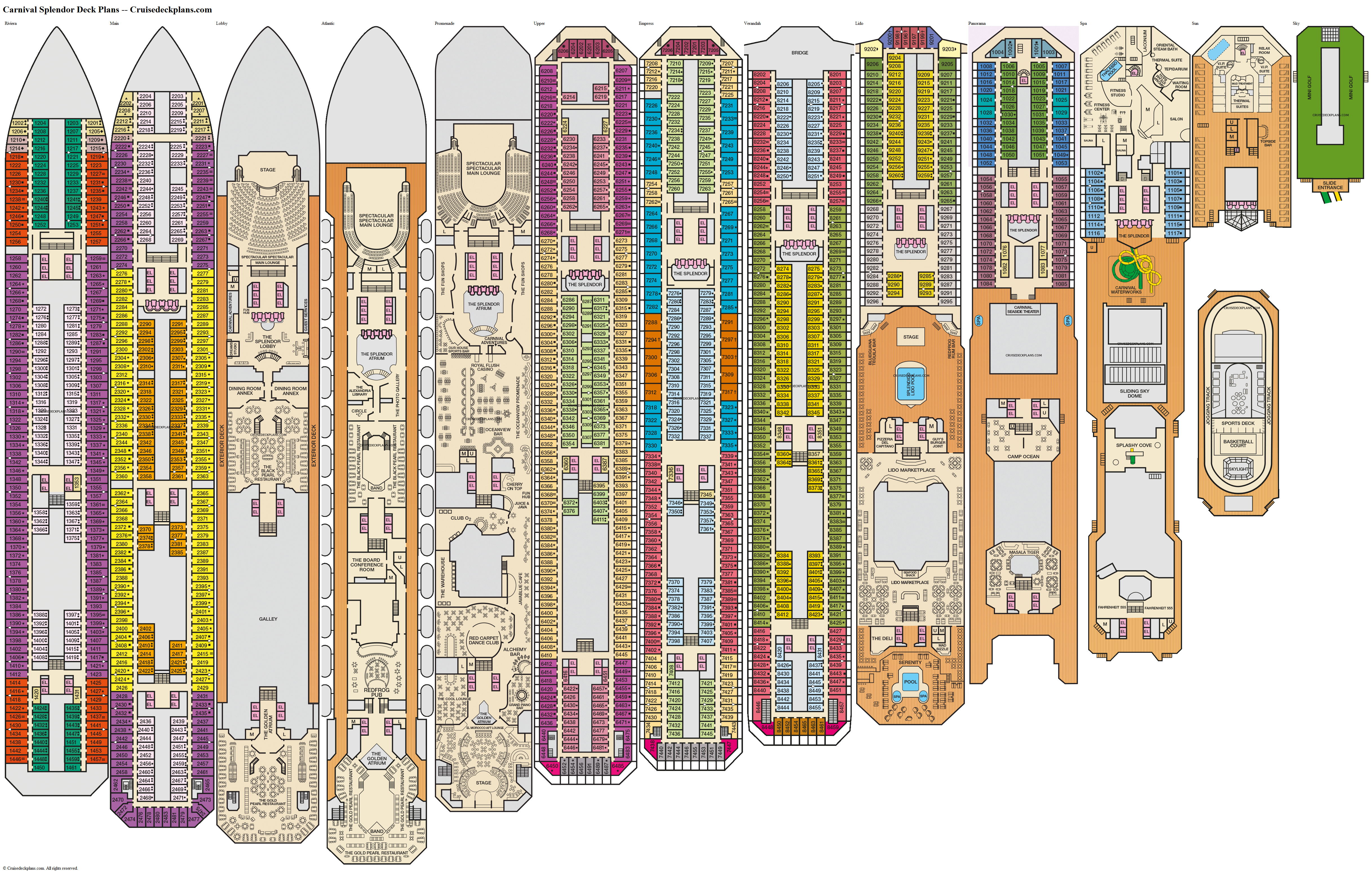 carnival cruise which deck is best