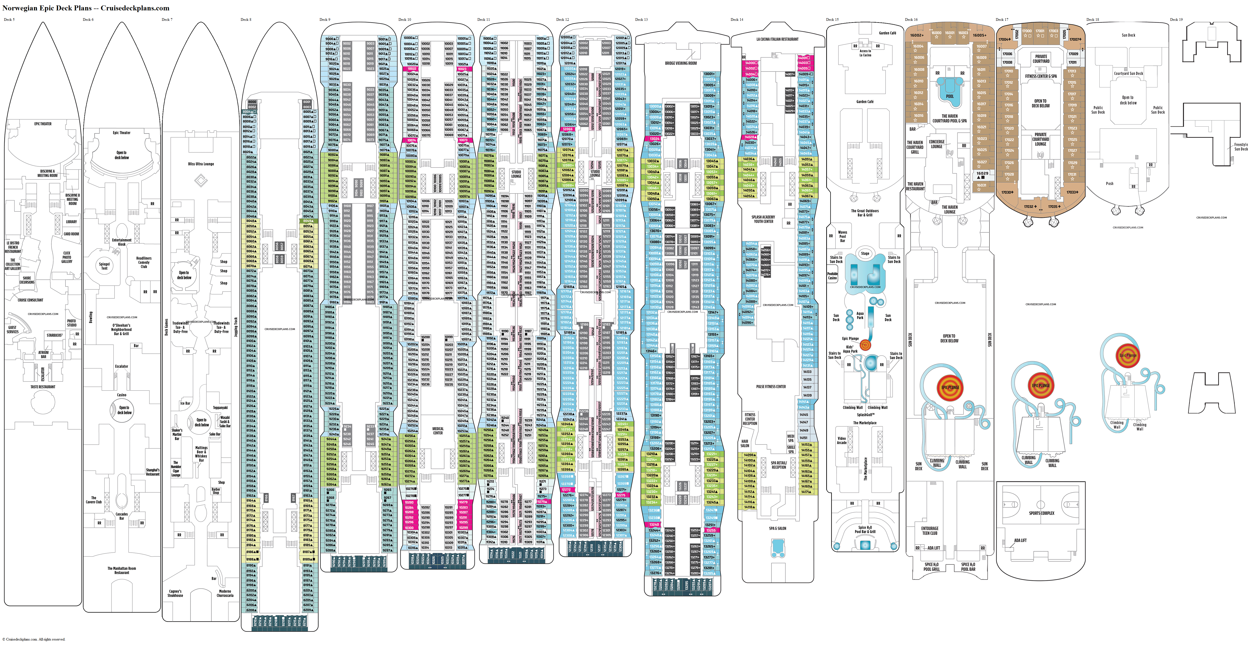 Norwegian Breakaway Floor Plan Deck 9 Floor Matttroy