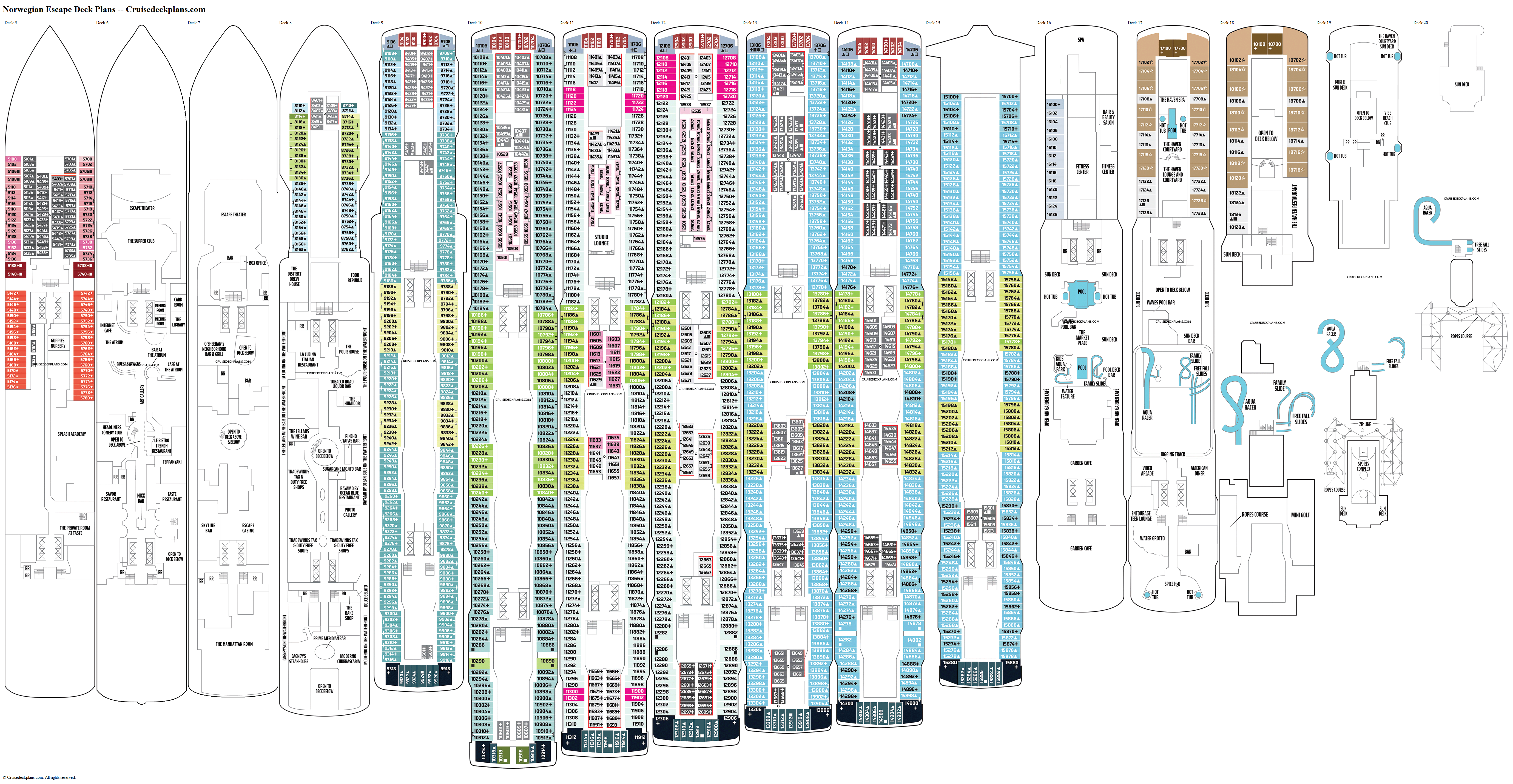 20 deck cruise ship