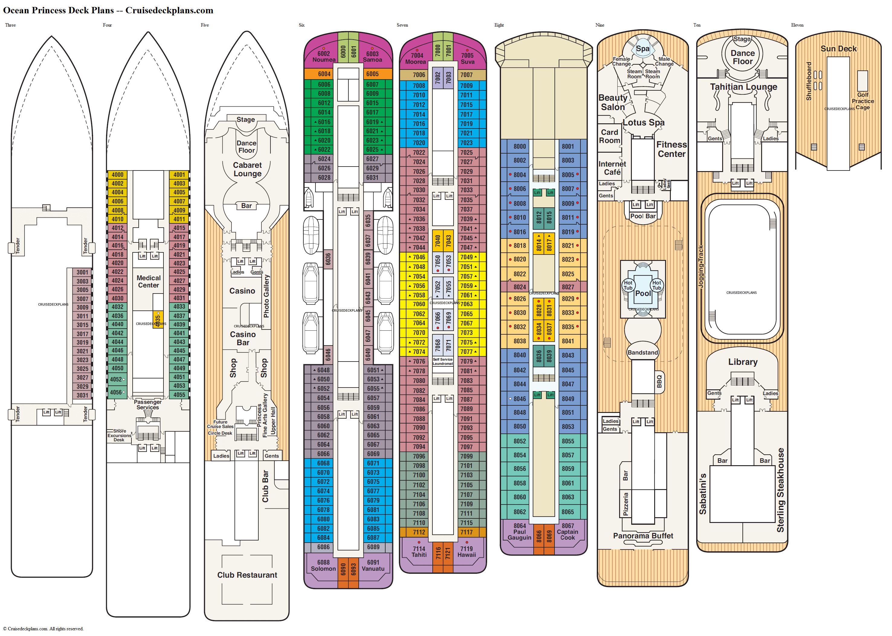 disney Disney Dream Cruise Ship Deck Plan