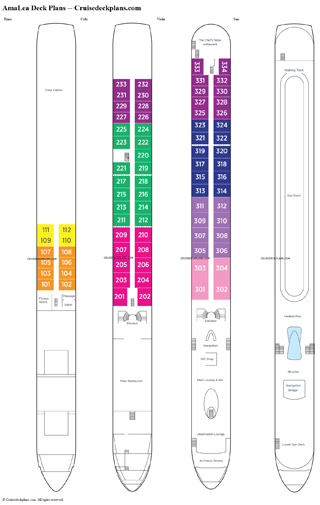 AmaLea deck plans