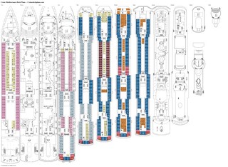 Costa Mediterranea deck plans