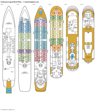 Seabourn Legend deck plans Seabourn Legend deck plans