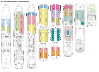 Seven Seas Navigator deck plans