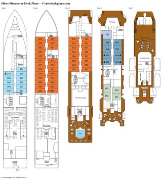 Silver Discoverer deck plans Silver Discoverer deck plans