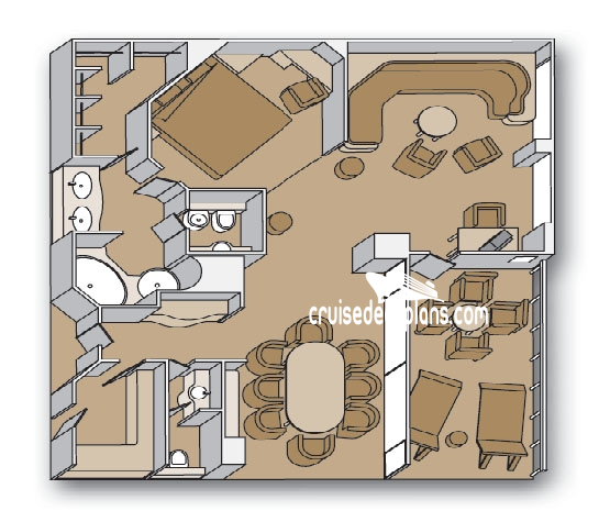 Amsterdam Penthouse Suite cabin floor plan Amsterdam Penthouse Suite cabin floor plan