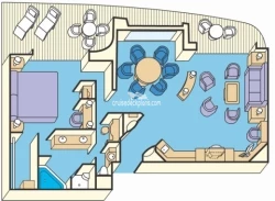 Caribbean Princess Grand Suite Layout