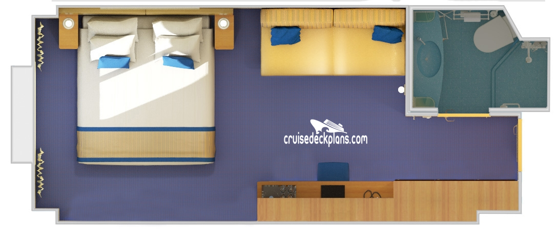 Carnival Triumph Oceanview cabin floor plan Carnival Triumph Oceanview cabin floor plan
