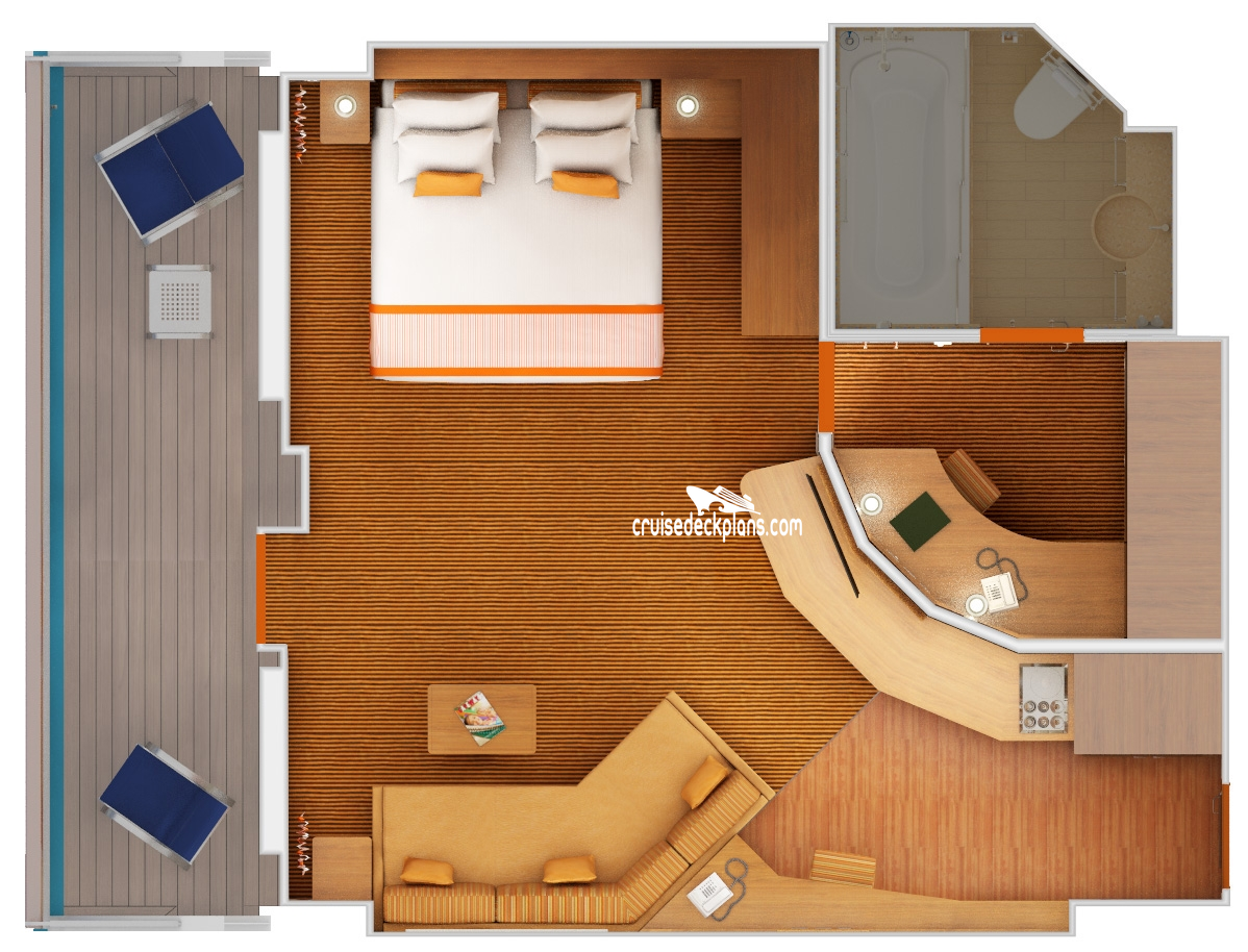 carnival cruise suites floor plan