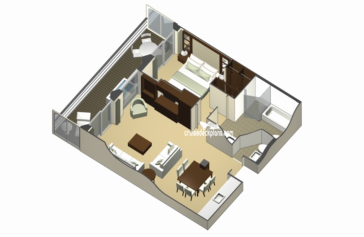 Celebrity Eclipse Royal Suite Stateroom