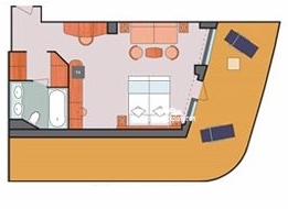 Costa Deliziosa Panorama Suite cabin floor plan Costa Deliziosa Panorama Suite cabin floor plan