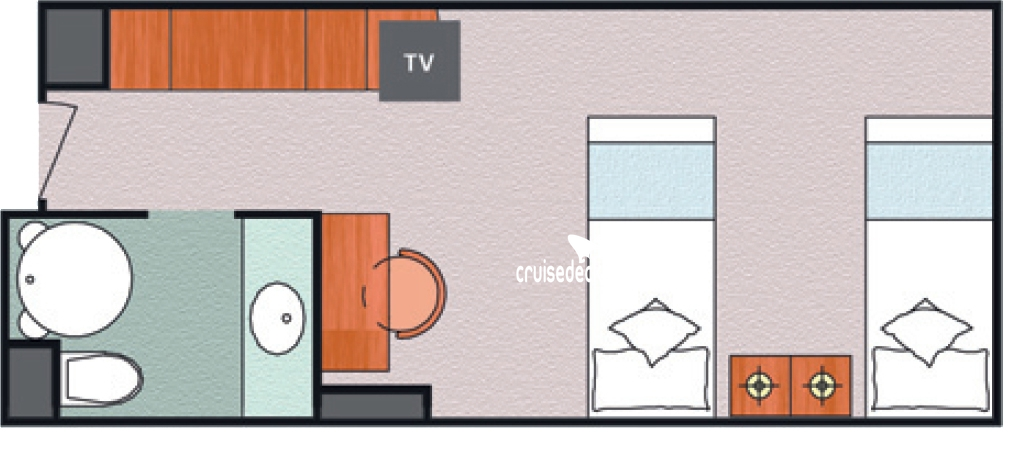 Costa neoRomantica Interior cabin floor plan Costa neoRomantica Interior cabin floor plan