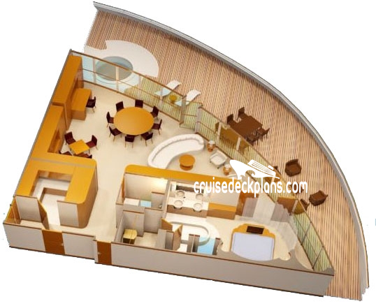Disney Fantasy Concierge Royal Suite cabin floor plan Disney Fantasy Concierge Royal Suite cabin floor plan