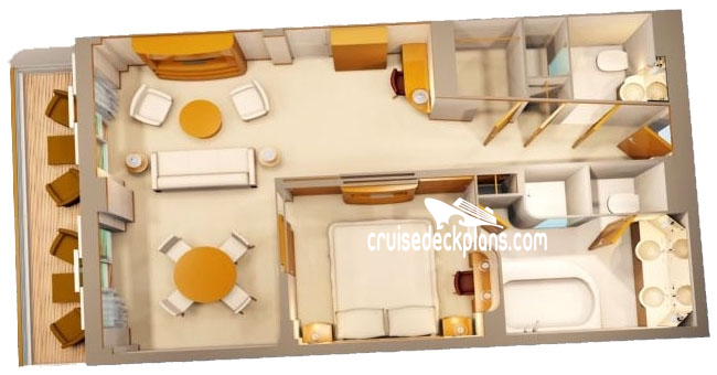 Disney Fantasy Concierge Bedroom Suite cabin floor plan Disney Fantasy Concierge Bedroom Suite cabin floor plan