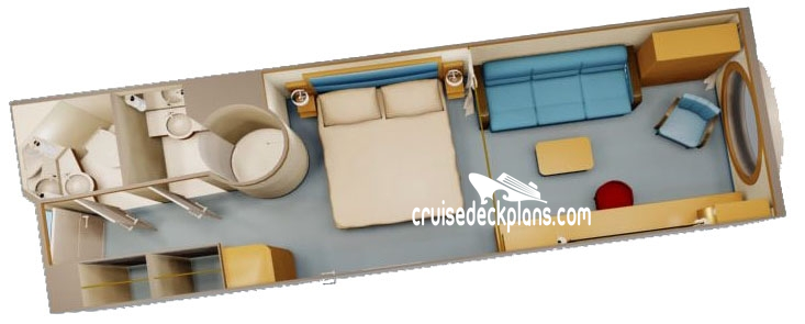 Disney Fantasy Family Oceanview cabin floor plan Disney Fantasy Family Oceanview cabin floor plan