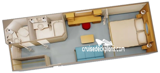 Disney Fantasy Deluxe Interior cabin floor plan Disney Fantasy Deluxe Interior cabin floor plan
