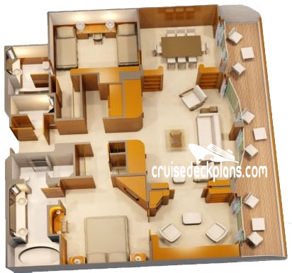 Disney Wonder Royal Suite cabin floor plan Disney Wonder Royal Suite cabin floor plan
