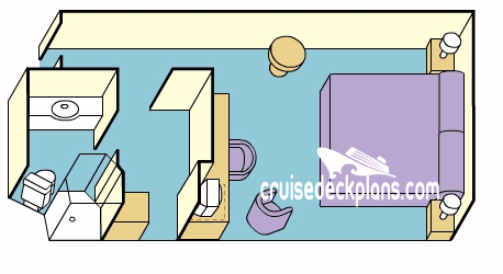 Emerald Princess Interior cabin floor plan Emerald Princess Interior cabin floor plan