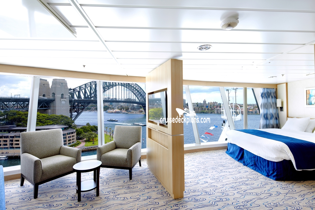 Freedom of the Seas Panoramic-Suite cabin floor plan Freedom of the Seas Panoramic-Suite cabin floor plan