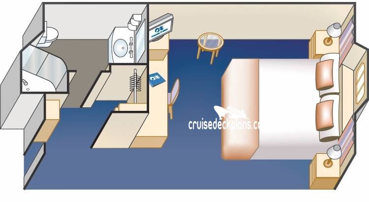 Grand Princess Oceanview cabin floor plan Grand Princess Oceanview cabin floor plan