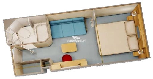 Disney Dream Interior cabin floor plan
