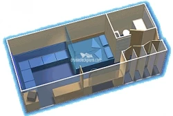 Celebrity Galaxy Family Oceanview Layout