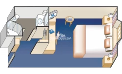 Coral Princess Oceanview Layout