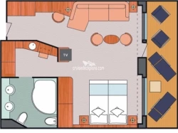 Costa Fascinosa Grand Suite Layout