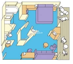 Mini-Suite Balcony diagram