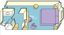 Diamond Princess Oceanview Layout