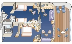 Family Suite Balcony floor layout
