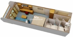 Disney Dream Deluxe Verandah Layout