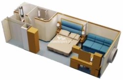 Disney Fantasy Deluxe Oceanview Layout