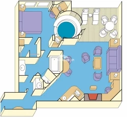 Grand Princess Grand Suite Layout